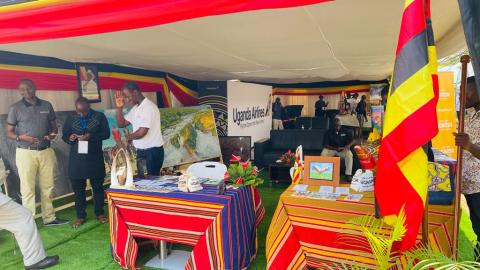 Uganda Embassy stand at EA tourism expo Bujumbura