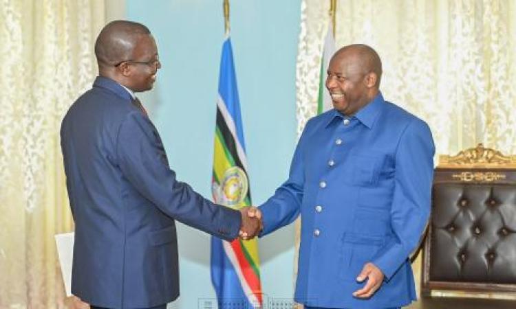 Visit of Special Envoy of Uganda to H.E. President Ndayishimiye