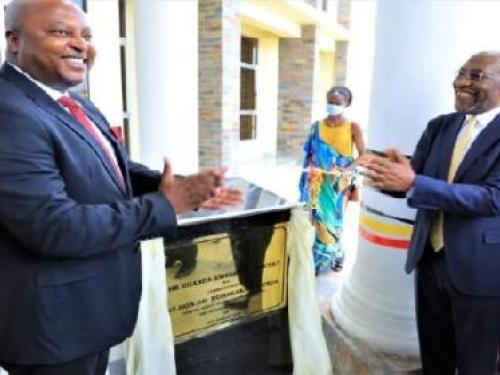 Dr. Ruhakana Rugunda officially opens the Uganda Embassy in Bujumbura